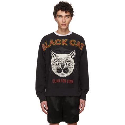 black cat sweater gucci